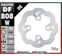 Galfer Df808w Fixed Wave Brake Disc Argento 184 x 2.9 mm