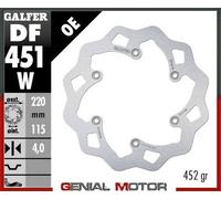 Galfer Disco Freno Anteriore Wave Fixed 220X4mm Yamaha Dt 125 Lc 1984>1986
