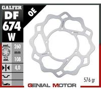 Galfer Disco Freno Anteriore Wave Fixed 260X4mm Hm Cre Six 2003