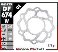 Galfer Disco Freno Anteriore Wave Fixed 260X4mm Derbi Black Devil 2004