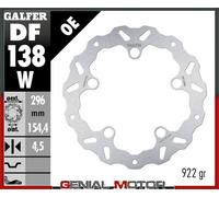 Galfer Df138w Fixed Wave Brake Disc Argento 296 x 4.5 mm