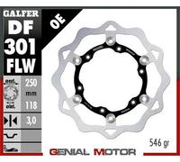Galfer Disco Freno Anteriore Wave 250X3mm Yamaha Yz 250 F, Wr F 4T 2003>2006