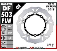 Galfer Disco freno DF503FLW Wave Floating Argento 267 x 4 mm