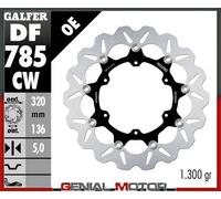 Galfer Df785cw Wave Floating Brake Disc Argento 320 x 5 mm