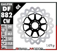 Galfer Disco freno anteriore Wave Floating 340 x 5 mm Buell X1 Lightning 2000