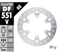 Galfer Disco Freno Post ROUND FIXED 240X5 ROYAL ENFIELD BULLET TRIALS WORK 2020