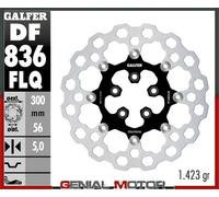 Disco freno posteriore flottante Galfer DF836FLQ CUBIQ® 300x5mm per Harley