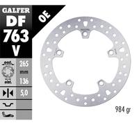 Galfer Disco Freno Posteriore ROUND FIXED 265x5mm BMW HP 2 MEGAMOTO 2007