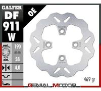 Galfer Df911w Fixed Wave Brake Disc Argento 190 x 4 mm