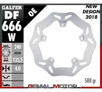 Galfer Df666w Fixed Wave Brake Disc Argento 240 x 4 mm