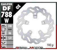 Galfer Df788w Fixed Wave Brake Disc Argento 240 x 5 mm