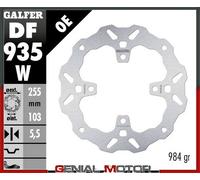 Galfer Df935w Fixed Wave Brake Disc Argento 255 x 5.5 mm