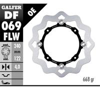 Galfer Df069flw Wave Floating Brake Disc Argento 240 x 4 mm