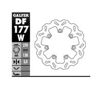 GALFER - Disco Freno Wave Starr df177 W