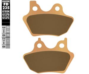 GALFER FD235G1370 BRAKE PAD SINTERED HARLEY FLHTI 1450 EFI ELECTRA GLIDE 2005