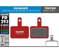 GALFER FD293G1851 BRAKE PAD ADVANCED PASTIGLIE FRENO AVANZATE G1851