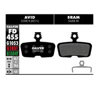 GALFER | Pastiglie freno standard compatibili con Avid-Sram FD455G1053 - Pastiglie freno compatibili con Avid Questo set di pastiglie marca Galfer compatibile con i freni Avid Code R e Code