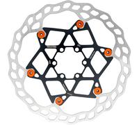 Galfer Wave Floating Disc Rotor - 6 Bolt - 180 x 2.0mm - Orange Pins NUOVO