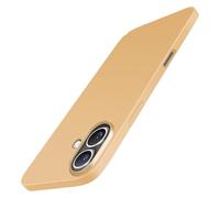 Galful Custodia Ultra Sottile per iPhone 16, Slim Case, Custodia in PC Duro Opaco, iPhone 16, Custodia Antiurto e Antigraffio, Bumper Cover con Texture Opaca, Custodia Slim Fit - Oro