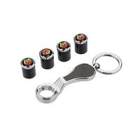 GALGAN 4 Pezzi Auto Pneumatici Cappucci delle Valvole Compatibile con per Fiat Abarth 595 Abarth 500 Abarth 124 Spider Tappi Parapolvere Valvole Pneumatici Accessori