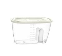 GALICJA Molly Contenitore per alimenti sfusi - Contenitore ermetico grande - Contenitore per alimenti - Scatola ermetica - Scatola ermetica grande 20 x 9,5 x 17 colori crema 1000 ml