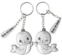 Galilea® Portachiavi originali per coppie, regalo coppia e amicizia, originali e unici, Focas, S