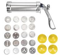 Galileo 5910659 SìChef Siringa per Biscotti in Alluminio 20 trafile 4 beccucci