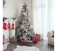 Albero Di Natale Sestriere Innevato 180 Cm 500 Rami