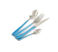 Galileo Casa 2197257 louvre Posate 24 pz Blue, Acciaio + Plastica