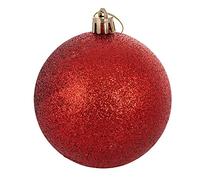 Galileo Casa 2411403 Palle di Natale, Rosso, Plastica, 7x7x0.1 cm