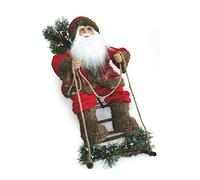 Galileo Casa 2424112 Babbo Natale con Slitta Rosso con Orso, Stoffa, Taglia Unica