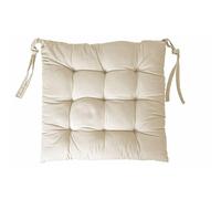 Galileo Casa 5900187 Cuscino 100% Cotone 40x40cm 600 gr Ecru c/Lacci, Bianco