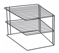 Galileo Casa Angoliera da scaffale 2 ripiani in ferro, nero satinato