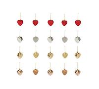 Galileo Casa Natale Set Cuori da Appendere, Plastica, Multicolore, 2x7x7 cm, 5 unità