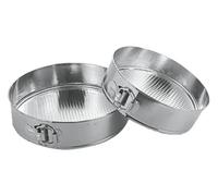 Galileo Casa Sweety Set 2 Tortiere 23-27 cm, Acciaio, Grigio, 27 x 27 x 8 cm