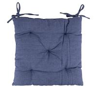 GALILEO Cuscino Sedia con Laccetti 40x40 cm, Blu, Sibilla