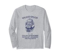 Galileo Galilei Astronomo Italiano Ingegnere Fisico Maglia a Manica