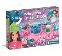 Galileo Lab Il mio grande laboratorio di cristallo - Kit di esperimenti fai da te per realizzare enormi cristalli e pietre preziose - Per bambini dagli 8 anni - 59458 di Clementoni