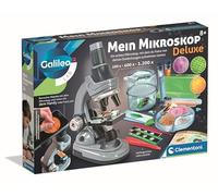 Galileo Lab Mein Mikroscopio Deluxe, scatola di esperimenti per ragazze e ragazzi, con numerosi strumenti e strumenti, laboratorio di ricerca per bambini dagli 8 anni in su, 59488 di Clementoni