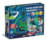 Galileo Lab Natura al microscopio - Microscopio per bambini - Esperimenti per bambini dagli 8 anni, Ricercatori Set di Clementoni 59487