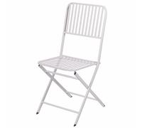 GALILEO Set 2 Sedia pieghevole in ferro, bianco satinato, Eden Esté