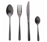 Galileo Set 24 posate in acciaio inox 18/0, nero lucido, Milano Sibilla