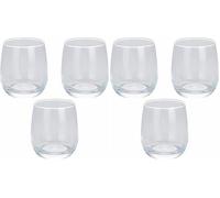 GALILEO Set 3 bicchieri acqua 350 ml in vetro, trasparente, Evelyn Sibilla (Confezione da 2)