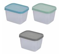 Galileo Set 3 contenitori 1200 ml con coperchio in pp 15x12x10,5 cm