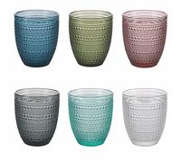 Galileo Set 6 bicchieri acqua 325 ml in vetro, Roma