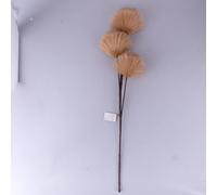 GALILEO Set 6 Ramo Decorativo Artificiale con soffioni in Poliestere e plastica PE h. 80 cm, Champagne, Sibilla