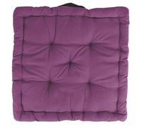 GALILEO SpA Set 4 Cuscino materasso per sedia 40x40x8 cm, viola melanzana, Sibilla