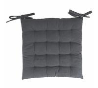 GALILEO SpA Set 5 Cuscino sedia con lacci 40x40 cm, grigio scuro, Sibilla