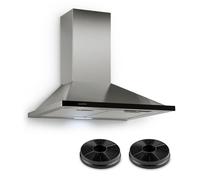 Galina Cappa Aspirante Set di Ricircolo 60 cm 350 m³/h LED Acciaio Inox