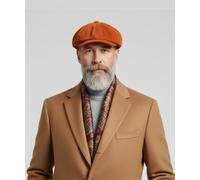 Galise coppola derby 8 spicchi in velluto, ruggine DERBY.VERU